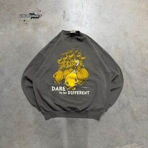 Vintage Rare Green Dr Seuss Crewneck Mens XL 90s Retro Pullover Sweatshirt